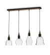 Lustra GRETEL SP4 122557 Ideal Lux, negru