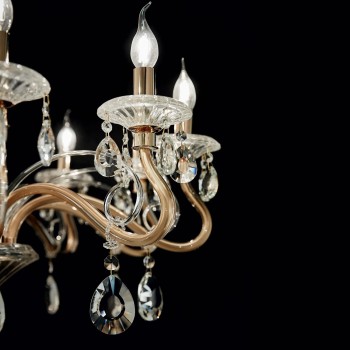 Candelabru NEGRESCO SP10 087771 IDEAL LUX, auriu - 1