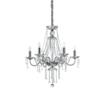 Candelabru AMADEUS SP6 168753 IDEAL LUX, transparent - 1