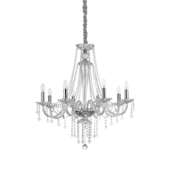 Candelabru AMADEUS SP8 168777 IDEAL LUX, transparent - 1