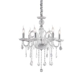 Candelabru GIUDECCA SP6 027821 IDEAL LUX, transparent - 1
