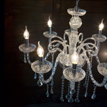 Candelabru GIUDECCA SP6 027821 IDEAL LUX, transparent - 1