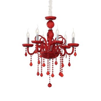Candelabru GIUDECCA SP6 027418 IDEAL LUX, rosu - 1