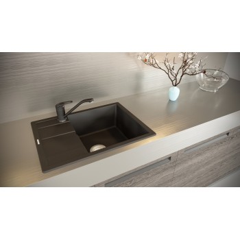 Set Chiuveta Formhaus D-100 860 x 500 mm si Baterie Schock Cosmo Asphalt Cristalite - 1