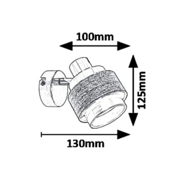 Aplica de perete BASIL 5379 Rabalux, E14, 10W, crom - 1