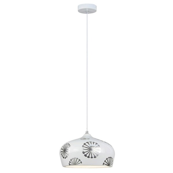Pendul GINGER 6049 Rabalux, E14, 40W, alb-argintiu - 2
