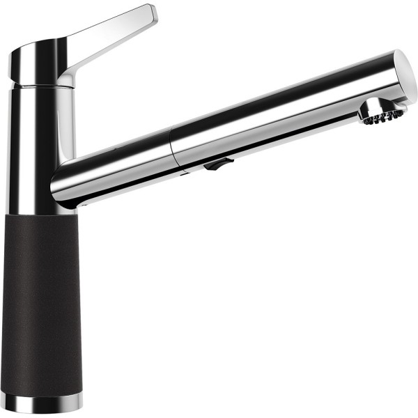 Baterie bucatarie cu dus extractibil Schock SC-510 Nero Cristalite - 1
