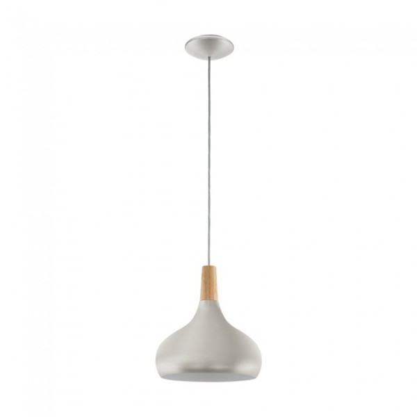 Pendul SABINAR - 96985 Eglo, E27, 1x60W, argintiu - 1