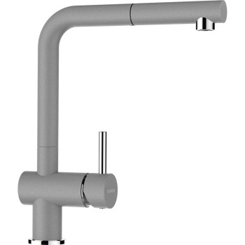 Set Schock Chiuveta Element D-100S 780 x 500 mm si Baterie Epos cu Dus Extractibil, Croma Cristalite - 1