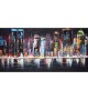 Tablou pictat manual Night lights, 70x140cm