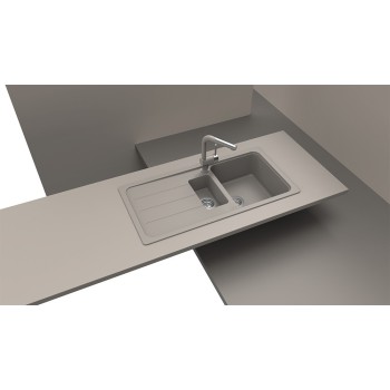 Chiuveta Bucatarie SCHOCK FORMHAUS D-150L 1000 x 500 mm, Alpina Cristalite - 1