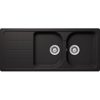 Chiuveta Schock Formhaus D-200 1160 x 500 mm, Nero Cristalite - 1