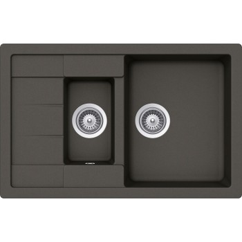 Chiuveta Schock Manhattan D-150S 780 x 500 mm, Asphalt Cristalite - 1
