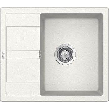 Set Schock Chiuveta Ronda D-100 580 x 500 mm si Baterie Plutos, Alpina Cristalite - 1