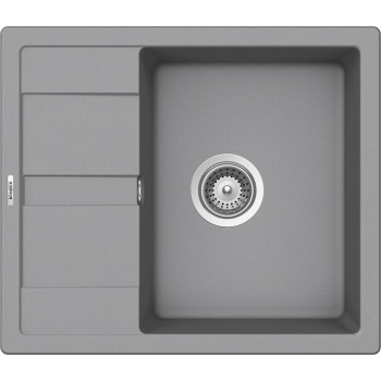 Set Schock Chiuveta Ronda D-100 580 x 500 mm si Baterie Plutos, Croma Cristalite - 1