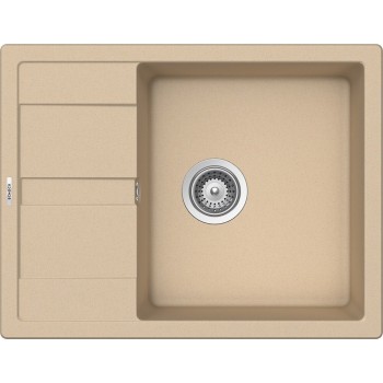 Set Schock Chiuveta Ronda D-100L 650 x 500 mm si Baterie Plutos, Moonstone Cristalite - 1