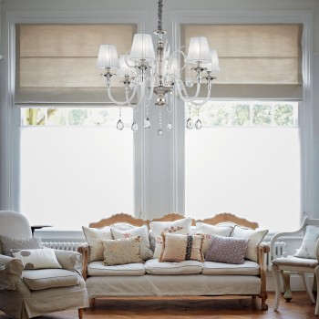 Candelabru ROMANTIK SP6 174945 IDEAL LUX, argintiu - 1