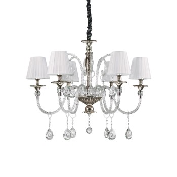 Candelabru ROMANTIK SP6 174945 IDEAL LUX, argintiu - 1