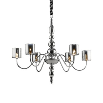Candelabru DUCA SP6 004556 Ideal Lux, crom - 1