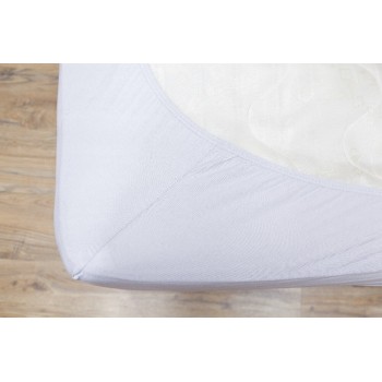 Cearceaf de pat cu elastic Mendola bedding, bumbac 100%, 180x200cm, gri - 1