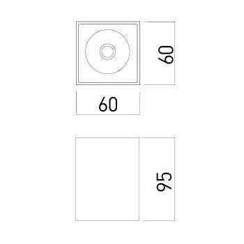 Spot aplicat XCARD, L6, GU10 1x50W, alb - 1