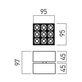 Spot aplicat mobil XCUBIK SURFACE, L9, LED SMD 11W, 1320lm, 3000k, alb - 1
