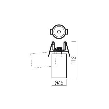 Spot orientabil incastrat XPIPE PE01, LED COB 8W, 890lm, 3000k, alb - 1