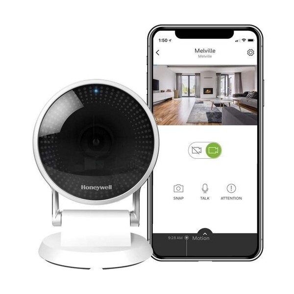 Camera Supraveghere IP Wireless pentru Interior - HONEYWELL LYRIC C2, Full HD 1080p, IR, Night Vision, alb - 1