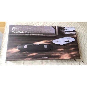 Cantar electronic Smart BMI - DesignNest, negru cu panou din sticla securizata - 1