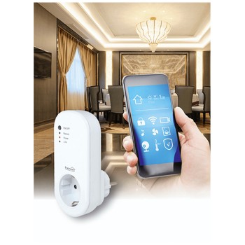 Priză SMART RF - HOME NVS 2, cu funcție master, alb - 1
