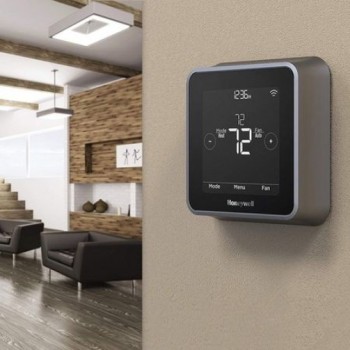 Termostat Smart - HONEYWELL LYRIC T6 WiFi, conexiune cu fir, negru - 1