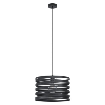Pendul CREMELLA 99345 EGLO, D37, E27 40W, otel-negru - 1