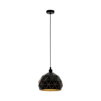 Pendul ROCCAFORTE 97841 EGLO, D40, E27 60W, otel-negru - 1