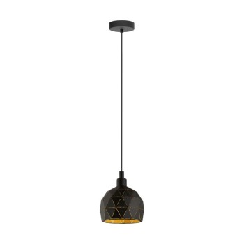 Pendul ROCCAFORTE 33345 EGLO, D17, E14 40W, otel-negru - 1