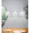 Lustra ROCCAFORTE 97857 EGLO, E14 3x40W, otel-alb
