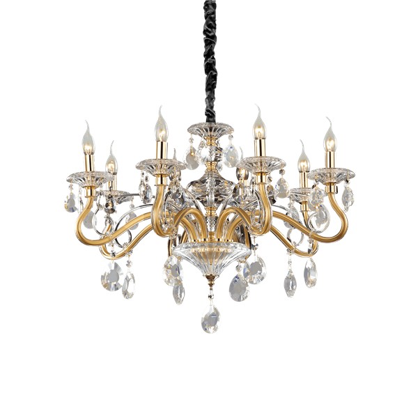 Candelabru NEGRESCO SP8 087764 IDEAL LUX, D73, gold - 1