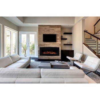 Semineu electric de perete ArtFlame ARCHY, 1222 x 550 x 157 mm, negru, cu telecomanda - 2