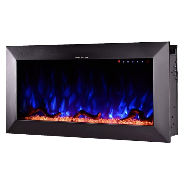 Semineu electric incorporabil ArtFlame RACY 36, 454x914x185mm, 1500W, 30 combinații culori, cu telecomanda