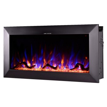 Semineu electric incorporabil ArtFlame RACY 36, 454x914x185mm, 1500W, 30 combinații culori, cu telecomanda