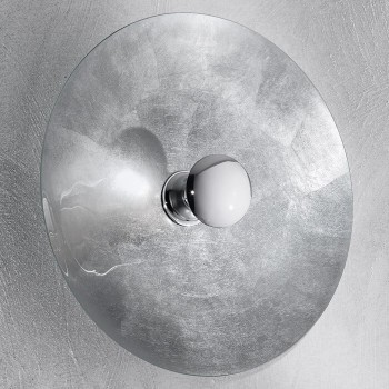 Aplica de perete Luna - Kolarz, Ø62, decor foita argint, crom, placat argint - 1