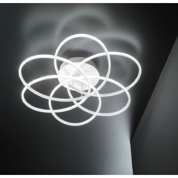 Plafoniera KAROL PL D76 227832 Ideal Lux, LED 63W, 8380 lm, alb - 1