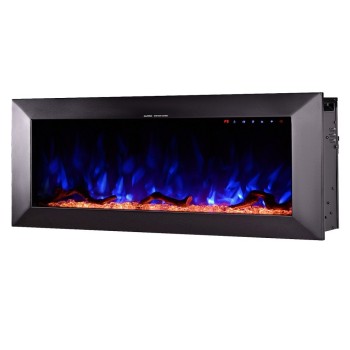 Semineu electric incorporabil ArtFlame RACY 50", 1270 x 455 x 180 mm, negru, cu telecomanda - 1