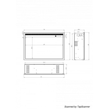 Semineu electric incorporabil ArtFlame TOMAS MAXI, 508x748x186 mm, 1500W, 50 combinatii de culoare