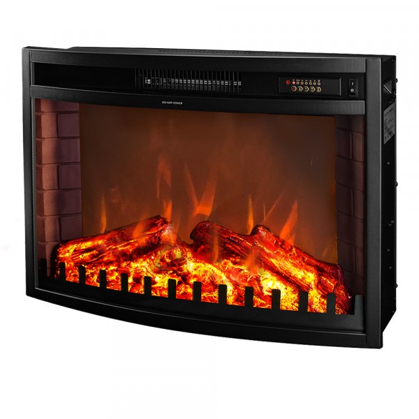 Semineu electric incorporabil ArtFlame ZAKINTHOS, 711 x 505 x 204 mm, negru, cu telecomanda - 1