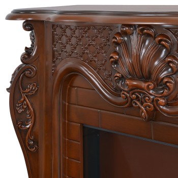 Semineu electric premium PERLA MINI, 1200 x 1020 x 330 mm, maro nuc - 1