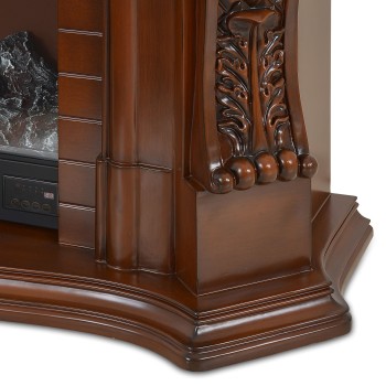 Semineu electric premium PERLA MINI, 1200 x 1020 x 330 mm, maro nuc - 1