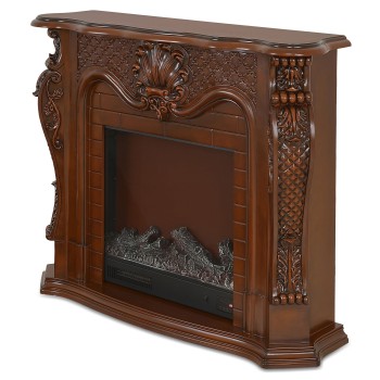 Semineu electric premium PERLA MINI, 1200 x 1020 x 330 mm, maro nuc - 1