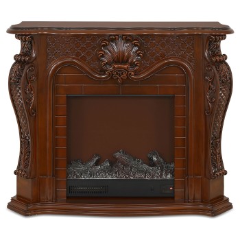 Semineu electric premium PERLA MINI, 1200 x 1020 x 330 mm, maro nuc - 1