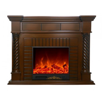 Semineu electric premium FRANKFURT, 1500 x 1160 x 330 mm, maro nuc - 1