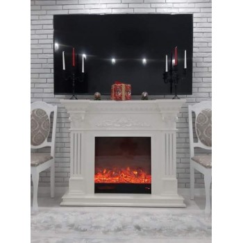Semineu electric premium MARSEILLE, 1200 x 1020 x 330 mm, alb - 1